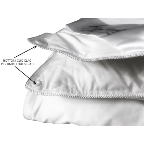 All-weather duvet bed in real goose down