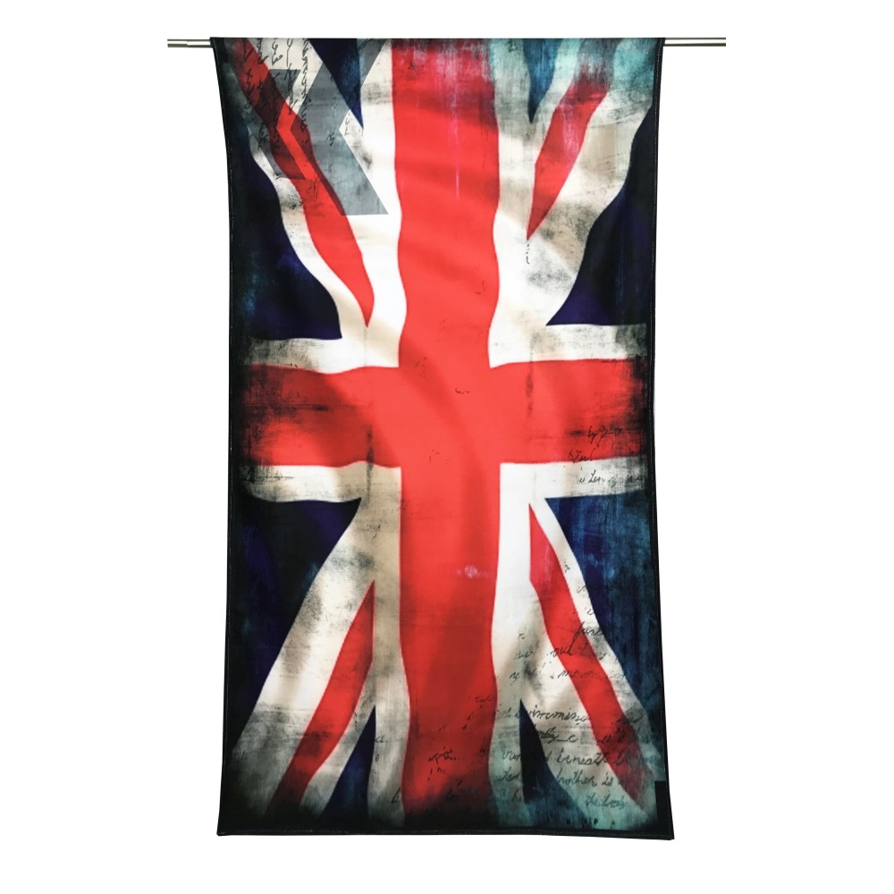 Serviette de plage éponge drapeau anglais taille grand cm. 90 x 170