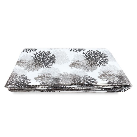 Tent with corals and marine subjects on beige