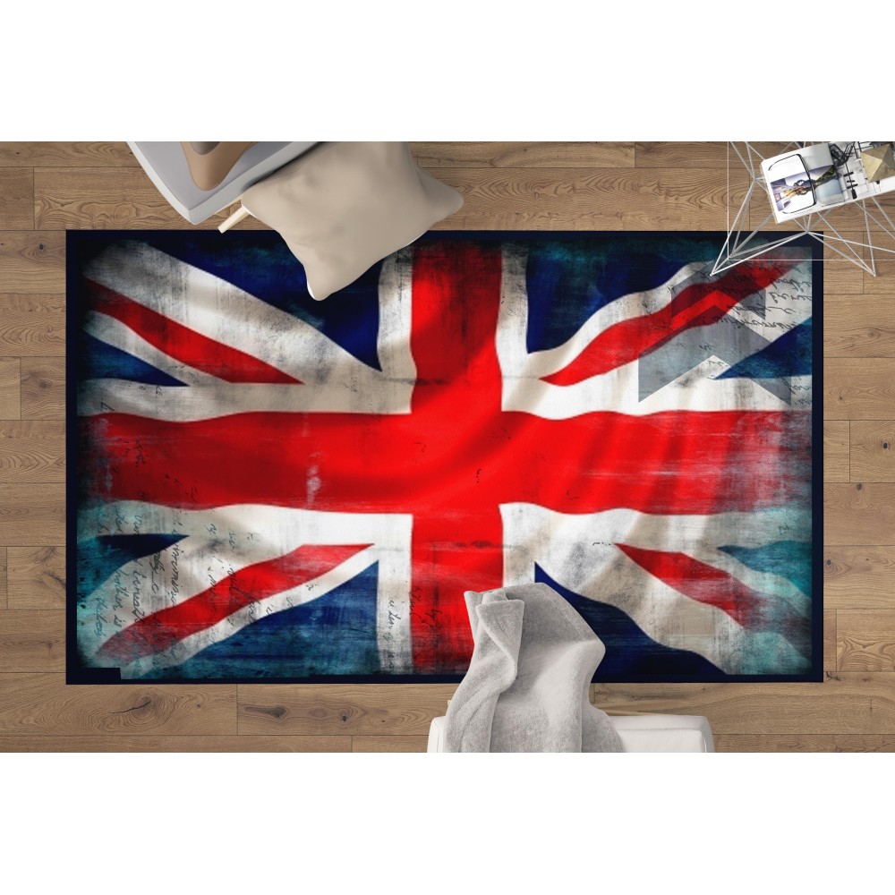 TAPPETO bandiera INGLESE FLAG INGHILTERRA antiscivolo Misura Cm. 50x90