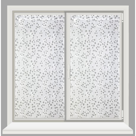 Paar GREY SPRING Glasvorhänge