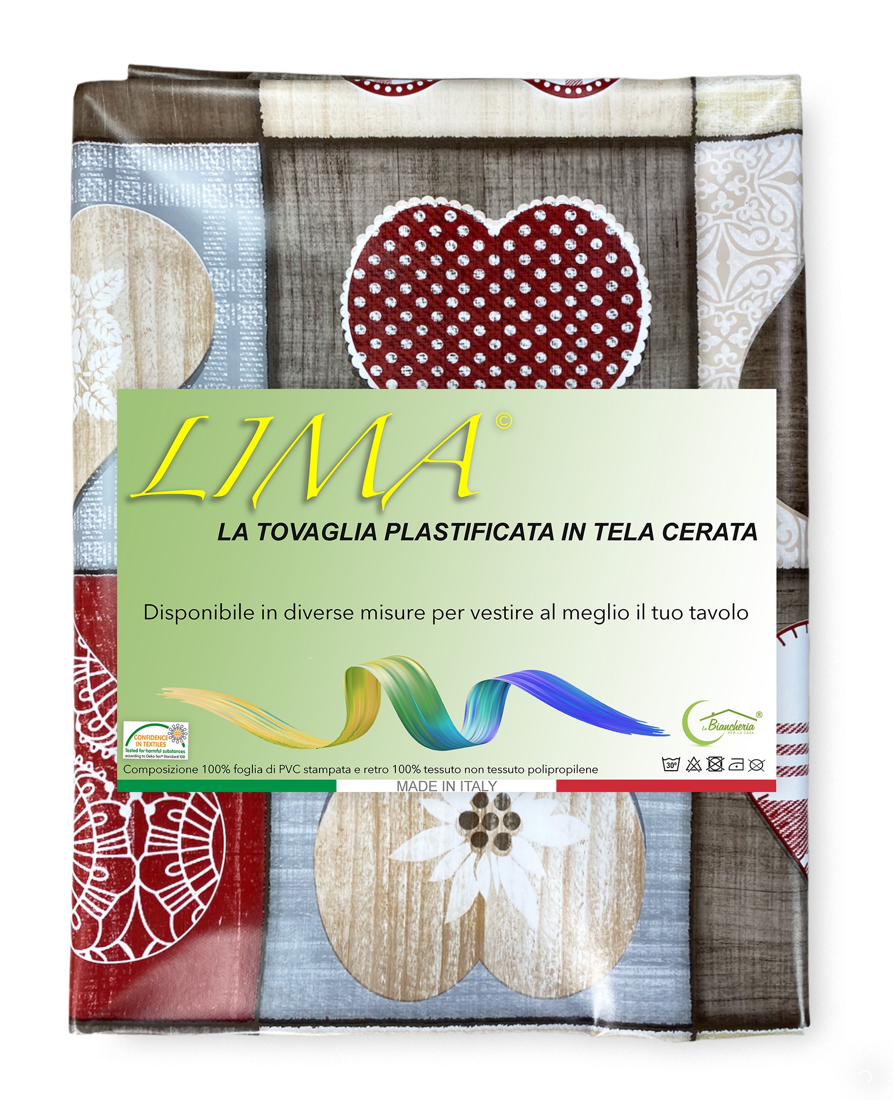 TOVAGLIA PLASTICA CERATA COPRITAVOLO PIU' MISURE 