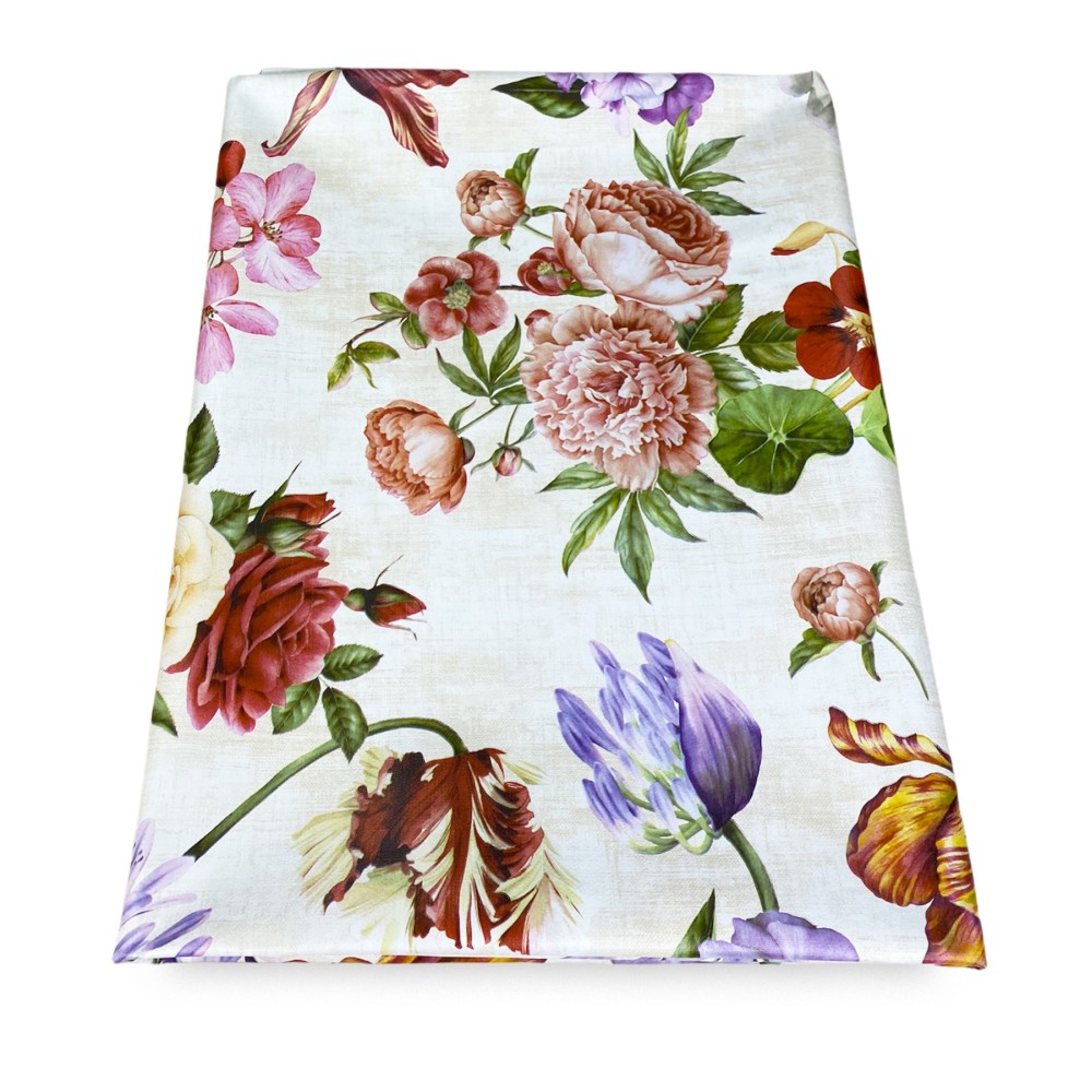 Tovaglia cotone plastificata fiori lilla Tessile Tavola - Room12 - Prodotti  per la casa e il giardino