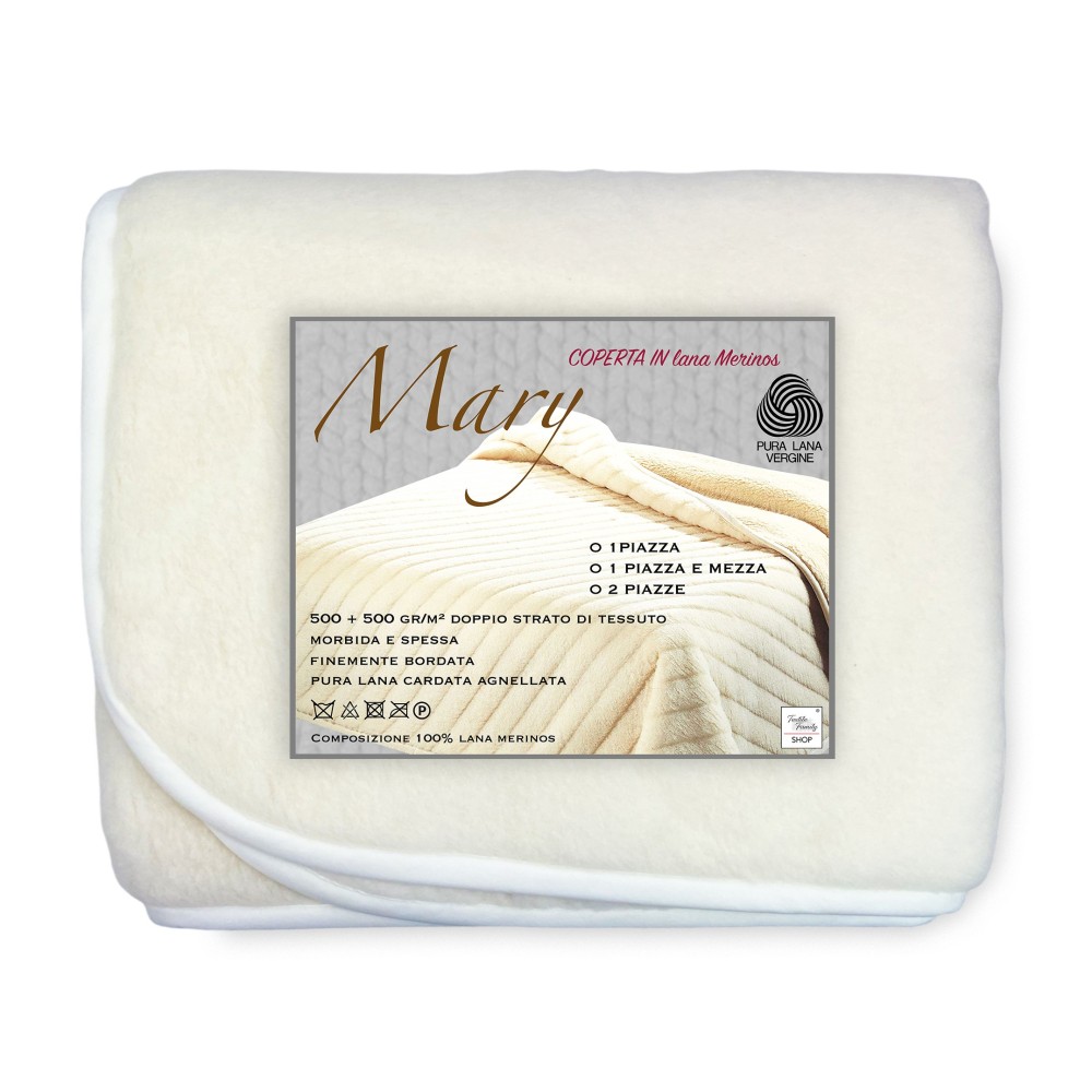 Blanket in pure merino virgin wool Blanket in pure merino virgin wool