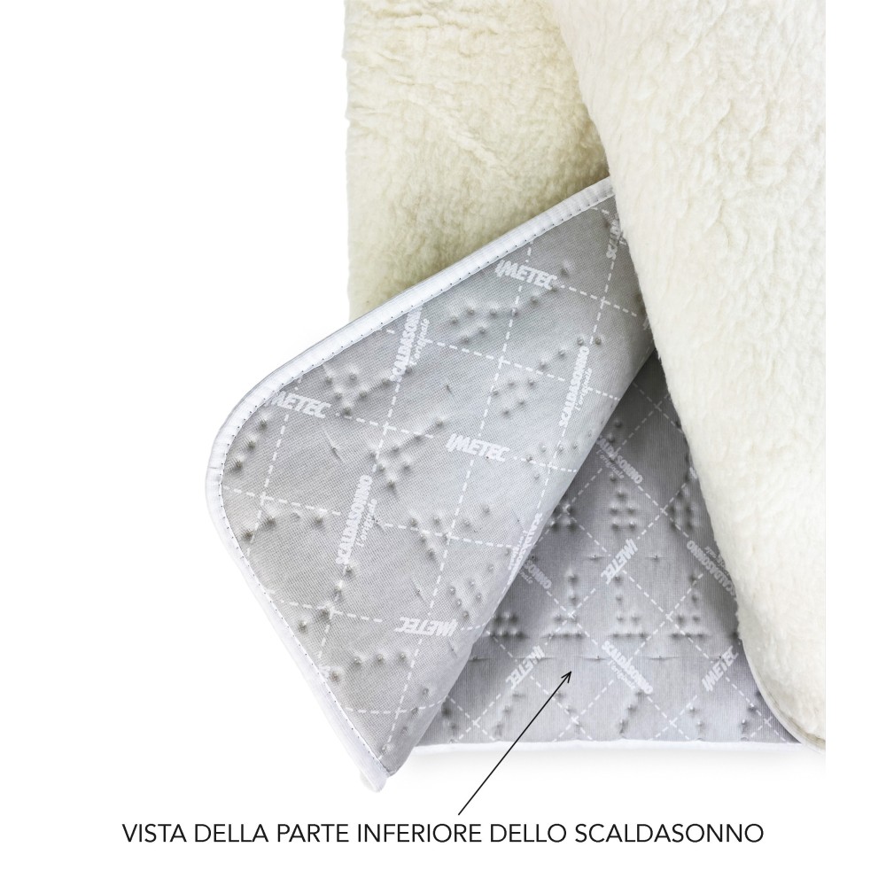IMETEC - Scaldasonno Comfort, 50% Lana e Merino, Matrimoniale 150x160 cm,  Made in Italy, Doppio comando, 2 temperature - ePrice