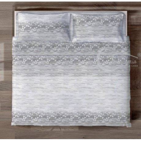 Diamond Cotton Laken auf Grau