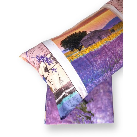 Bogen bedruckt mit Lavendel und provenzalischen Feldern