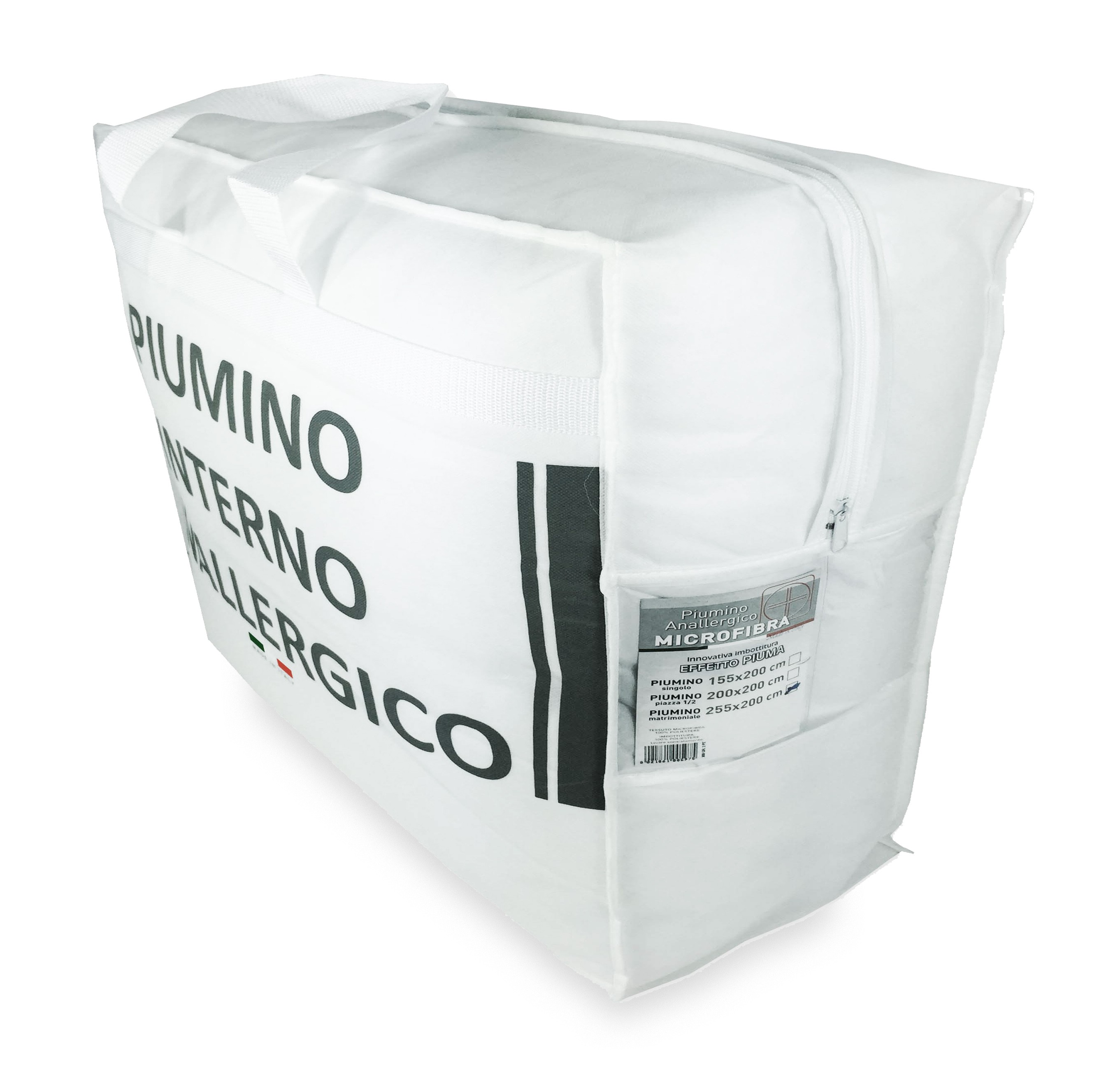 PIUMINO ANALLERGICO Quattro 4 Stagioni in Calda e Morbida Microfibra Made  in Italy FEEL GOOD Misura 1 PIAZZA