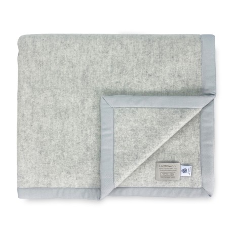 LAMBSWOOL WOOL BLANKET GREY...