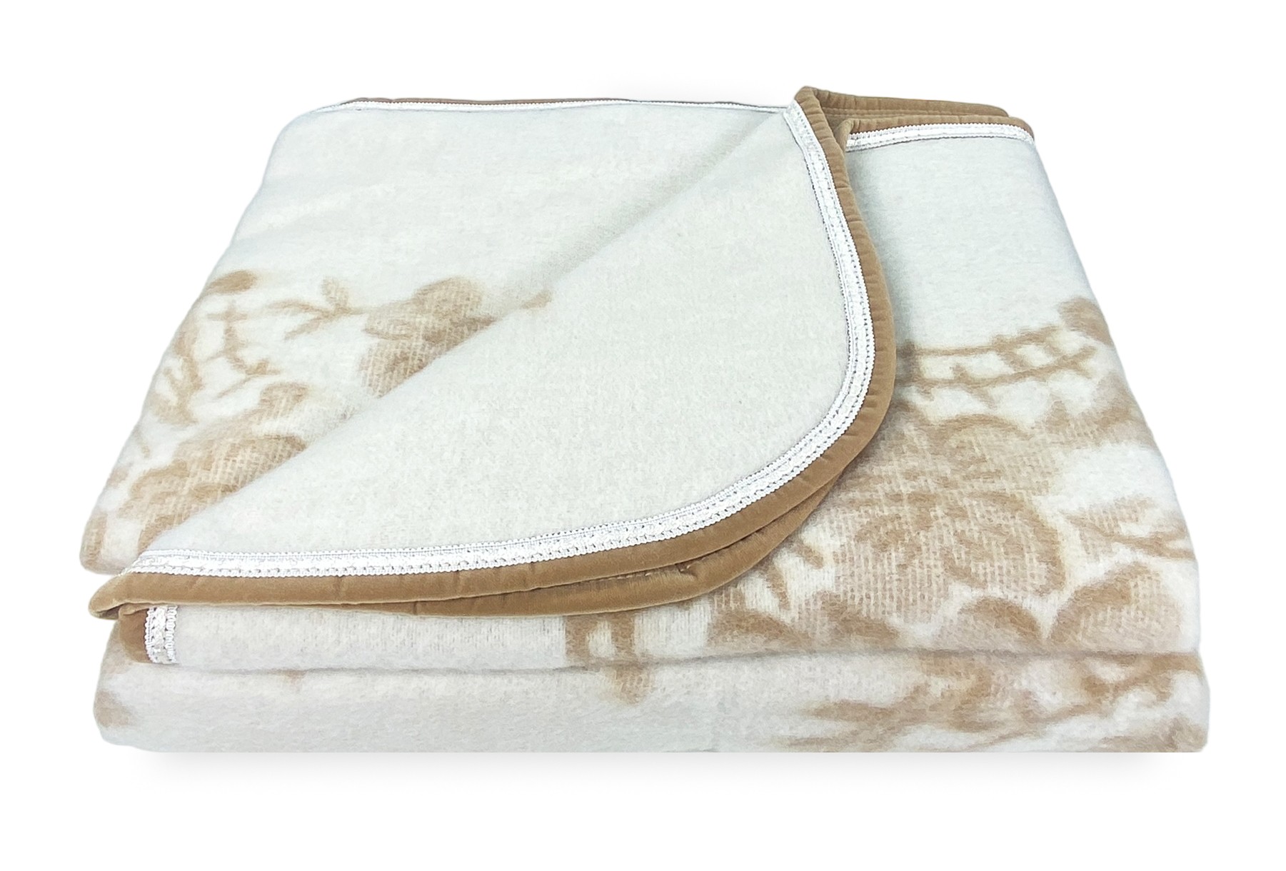 COUVERTURE D'hiver EN PURE LAINE MIMOSA-ANIROS Made in Italy
