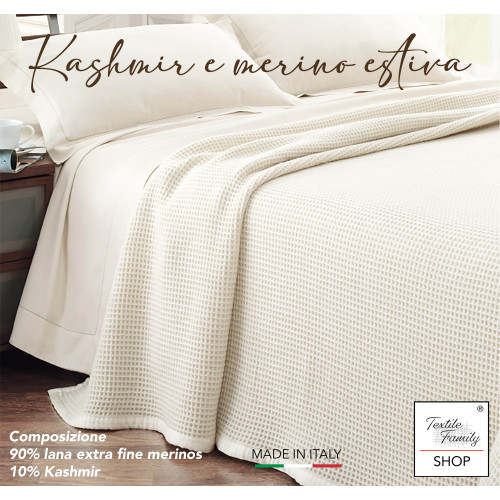 Coperta made in Italy, soffice e traspirante per primavera-estate