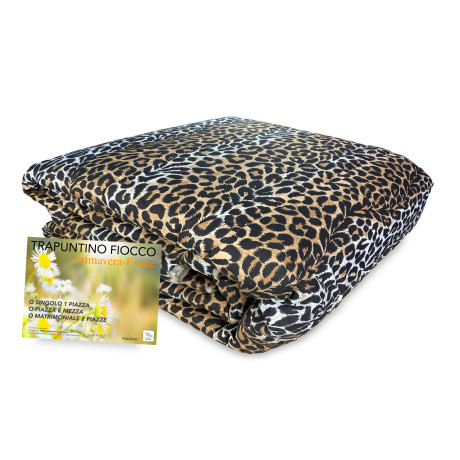 couvre-lit tacheté léopard