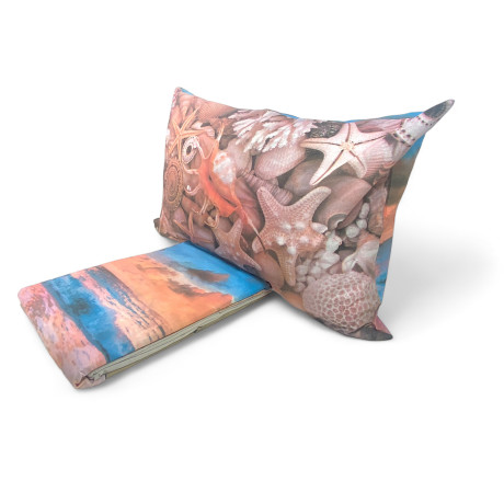 Laken mit Tagesdeckenfunktion, Strand, Welle und Meer