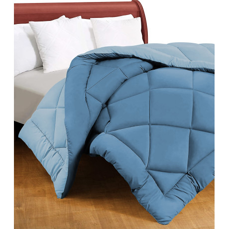 Couette double face bleue...