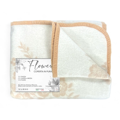 Flower Blanket in 100% Pure...