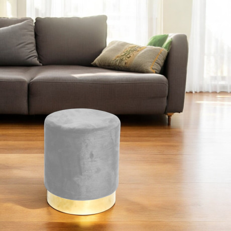 Pouf Poggiapiedi Velvet in...
