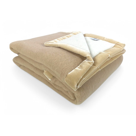 TWO-TONE BLANKET in genuine...