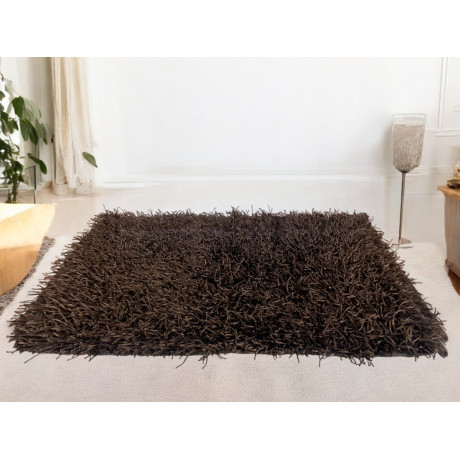 MODERN BROWN SHAGGY RUG all...