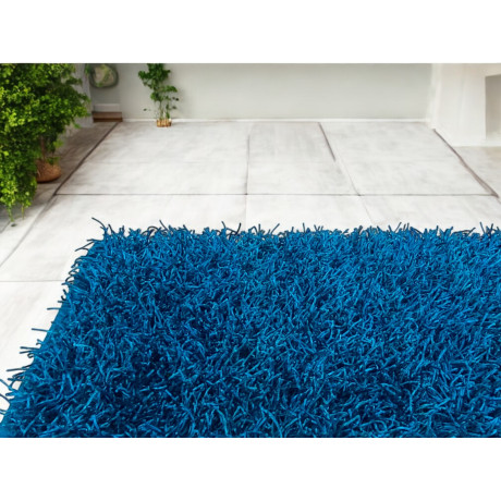 Tappeto Shaggy Blu Moderno...