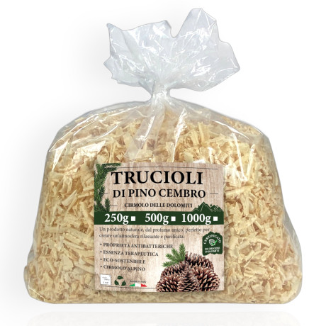 Swiss pine shavings - Swiss pine from the Dolomites, 100% natural and certified
