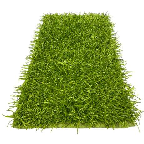 Tapis Shaggy vert moderne -...