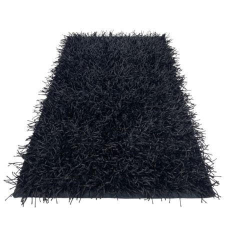 Modern Black Shaggy Rug - 6...