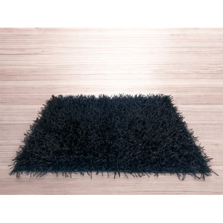 Alfombra Negra Moderna -...