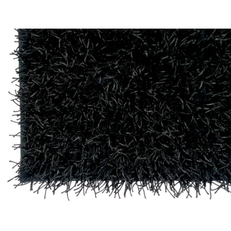 Modern Black Shaggy Rug - 6...