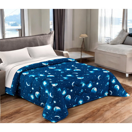 Quilt mit Sternen, Monden,