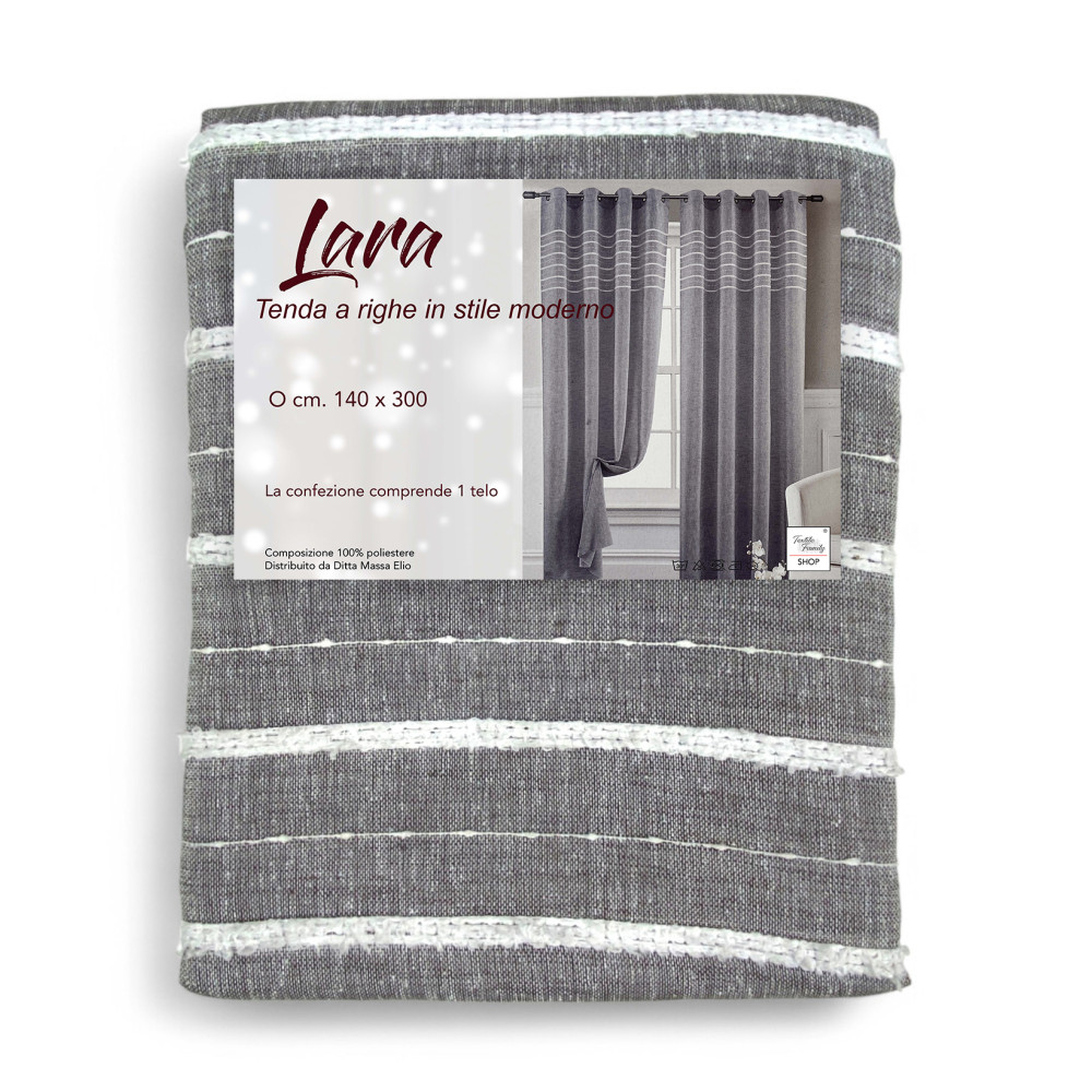 Packaging of the Lara tent 140x300 cm folded with visible label. Packaging of the Lara tent 140x300 cm folded with visible label.