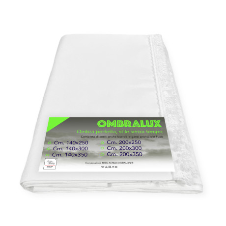 tenda sole bianco unito di qualità extra