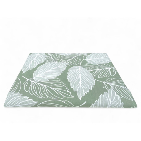 Folded and packaged green leaf towel