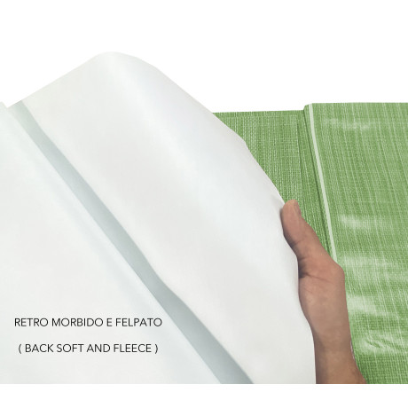 Mantel verde claro – Embalaje original Made in Italy – PVC y tela no tejida
