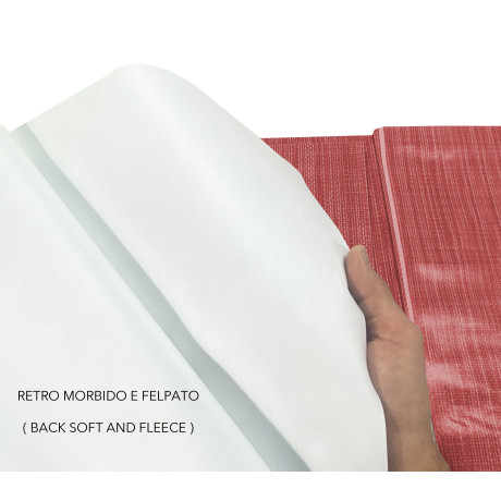 Tejido efecto tejido en primer plano – Mantel plastificado rojo