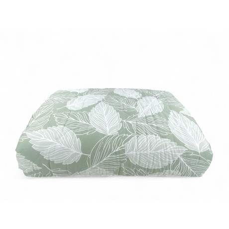 Green Leaves Quilt - Lightweight quilted microfiber bedspread 100 gr/m² - Made in Italy