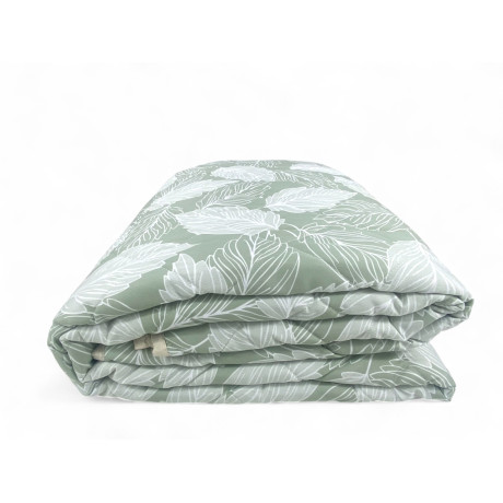 Green Leaves Quilt - Colcha ligera de microfibra acolchada 100 gr/m² - Made in Italy
