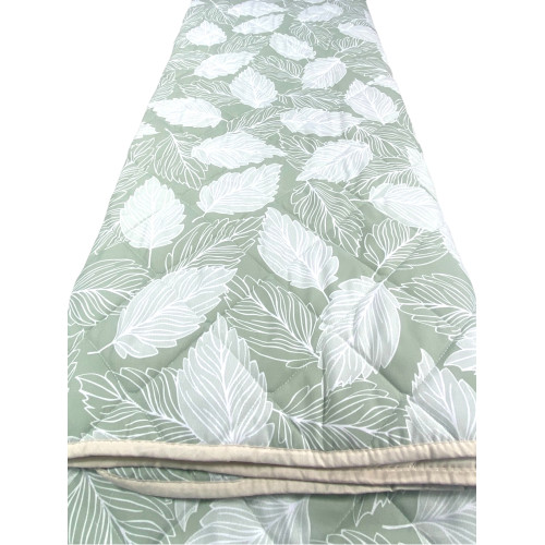 Green Leaves Light Bedspread - Available for single, queen-size and double bed