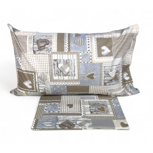 Tyrolean duvet cover aprica beige hearts