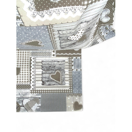 Tiroler Bettbezug aprica beige herzen
