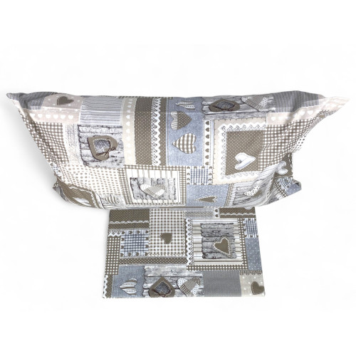Tyrolean handcrafted duvet cover set, pillowcase included, mountain atmosphere