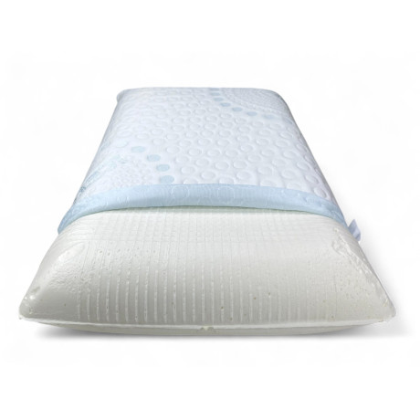 Cuscino FREDDO+ Memory Foam Ice-Touch vista frontale con fodera rinfrescante