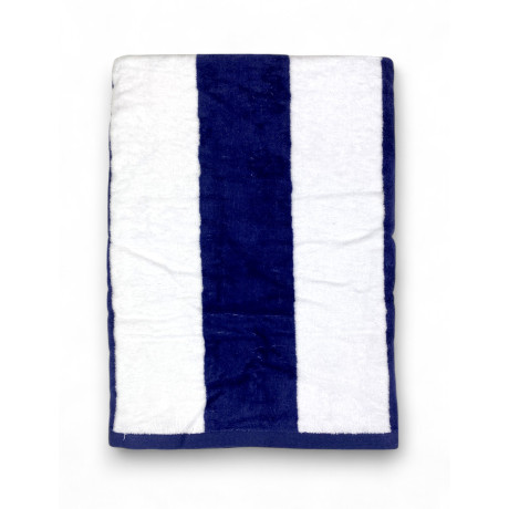 Telo mare jacquard Forte dei Marmi righe blu 90×165 cm in spugna cotone