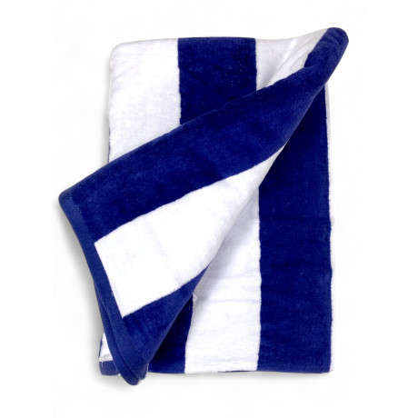 Forte dei Marmi blau gestreiftes Jacquard-Strandtuch 90×165 cm aus Baumwollfrottee
