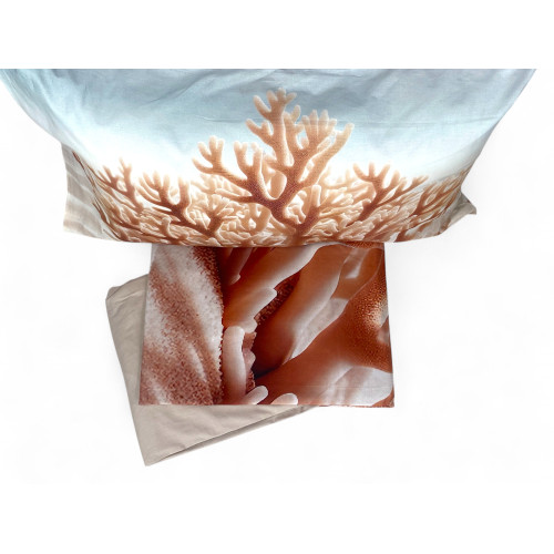 Top sheet with visible flounce for Corallo model bedspread function
