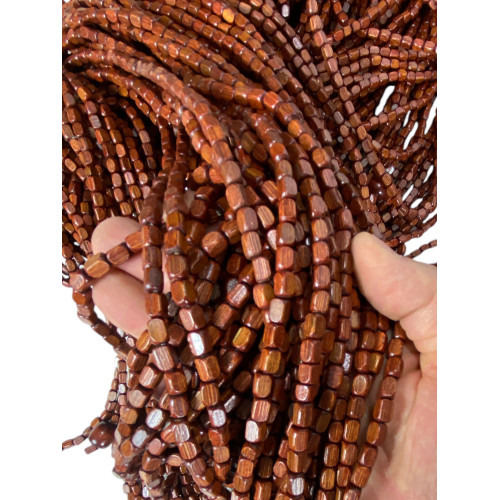 Black rod for fixing a wooden decorative curtain