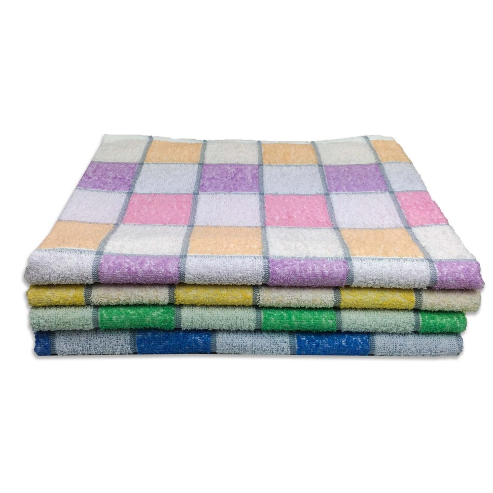 Set asciugamani in morbida spugna di puro cotone