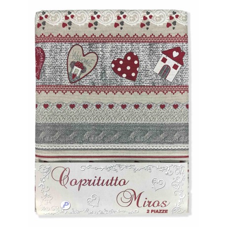 HANDTUCH HANDTUCH COPRITUTTO GRAN SCHAL TAGESDECKE SOFABEZUG STOFF MIROS WELCOME ROT