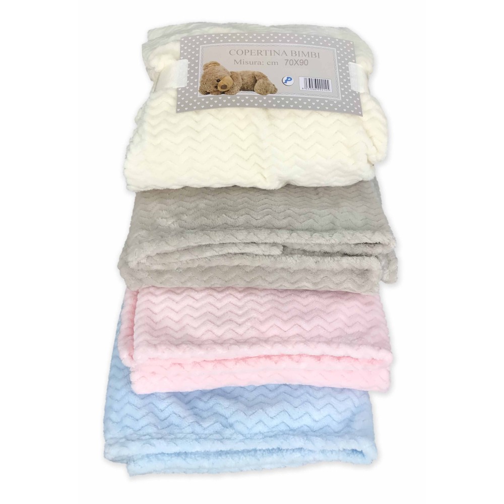 Couverture en laine 70 x 100 cm, couverture pour bébé, laine, 100 %  polyester