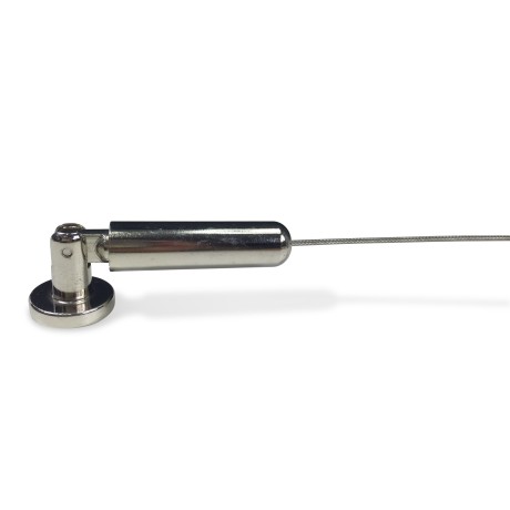 CABLE DE ACERO PARA CARPA 5 MT. SOPORTE DE CORTINA DE ACERO AJUSTABLE CON MARCADORES DE AGUJEROS PARA LÁPICES