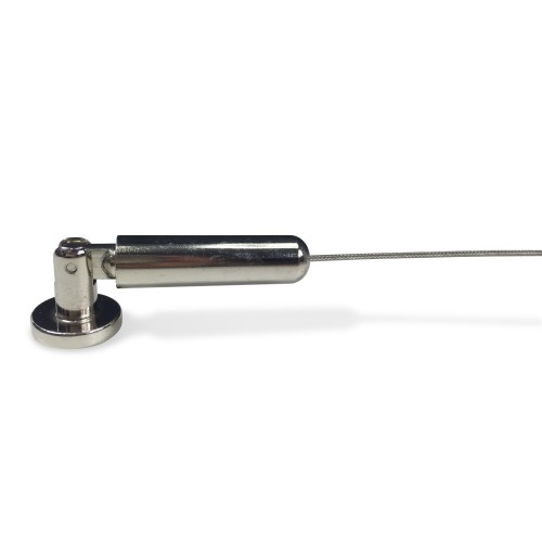 CABLE DE ACERO PARA CARPA 5 MT. SOPORTE DE CORTINA DE ACERO AJUSTABLE CON MARCADORES DE AGUJEROS PARA LÁPICES